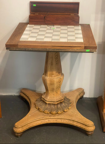 Chess Table with Chess Pieces